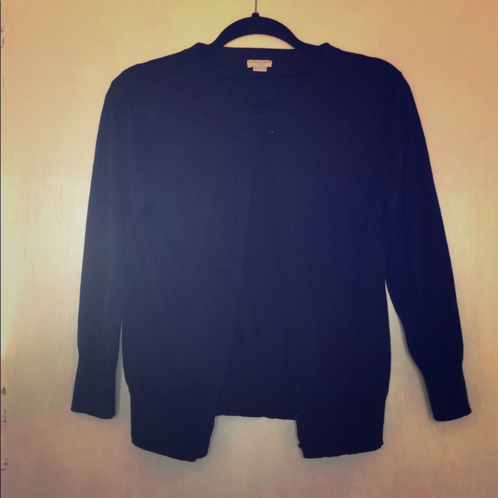 Navy J. Crew Cardigan